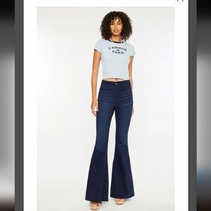 KanCan Los Angeles Estilo Extend Flare Bell Bottom Dark Blue 9/28